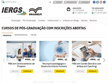 Tablet Screenshot of iergs.com.br